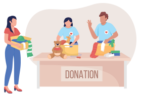 Donate unwanted clothes to those in need or charity organisations.